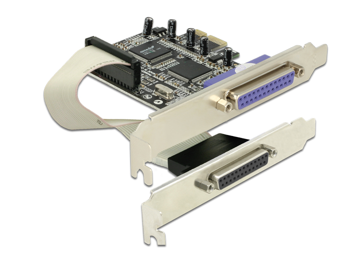 Laienduskaart: PCIe x1, 2 x Parallel DB25