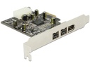 Laienduskaart: PCIe x1, 2 x FireWire B + 1 x väline FireWire A