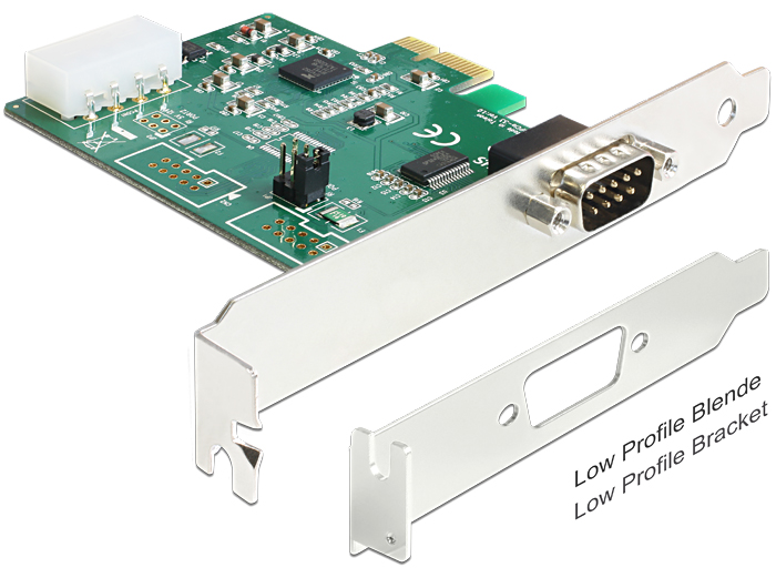 [89333] Laienduskaart: PCIe x1, 1 x Serial RS-232 high speed 921K ESD kaitsega