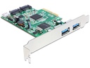 Laienduskaart: PCle 2xUSB 3.0 (väline) + 2x SATA 6 GBs (sisene)