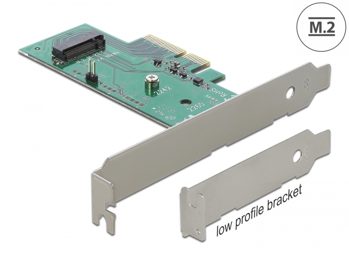 [89370] Delock PCI Express x4 Card > 1 x internal NVMe M.2 Key M 80 mm - Low Profile Form Factor