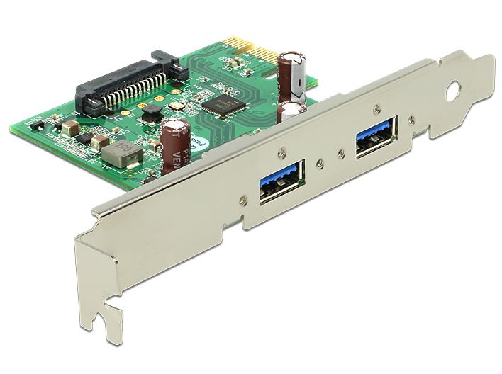 [89391] Laienduskaart: PCIe x1, 2 x USB 3.0