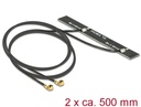 WLAN Antenn 5 dBi 2 x MHF pistik, ac/a/h/b/g/n 2.4/5GHz, 500mm PCB internal, isekleepuv