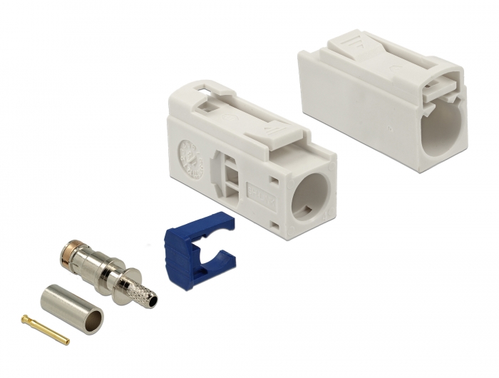 FAKRA B pesa pigistatav 25mm RG-174, RG-316