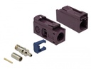 FAKRA D pesa pigistatav 25mm RG-174, RG-316