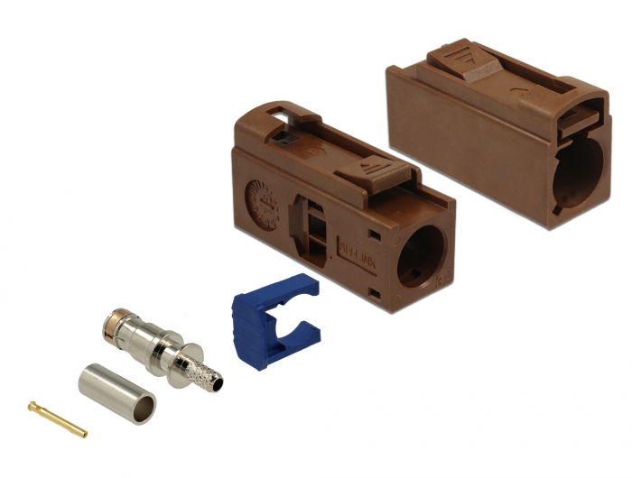[89690] FAKRA F pesa pigistatav 25mm RG-174, RG-316
