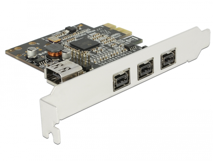 [89864] Laienduskaart: PCIe x1, 3 x FireWire B + 1 x sisemine FireWire A