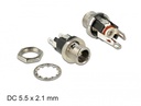 DC pesa 5.5x2.1x9.5mm paneelile