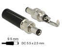 DC pistik DC 5.5x2.5mm L=9.5 mm