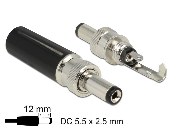 [89916] DC pistik DC 5.5x2.5mm L=12.0mm