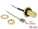 Üleminek antennile RP-SMA - MHF I LK, 1.13, 35cm, 10mm keermega, pritsmekindel