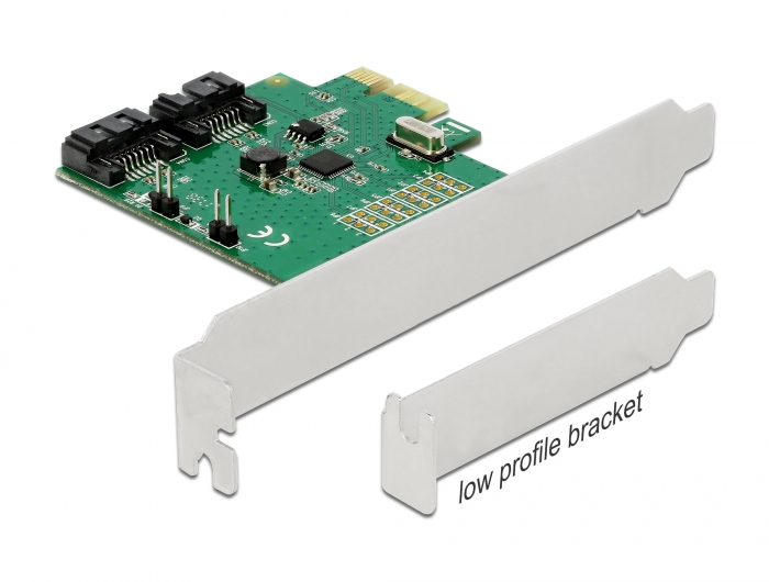[90392] Laienduskaart: PCI x1, 2 x SATA RAID Asmedia ASM1061R