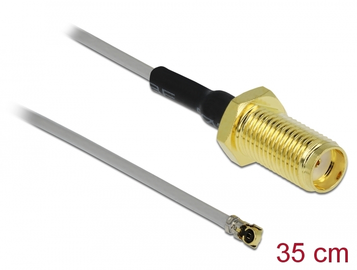 Üleminek antennile SMA - MHF 4, 0.81, 35cm, 10mm keermega