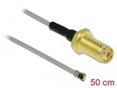 Üleminek antennile SMA - MHF 4, 0.81, 50cm, 10mm keermega