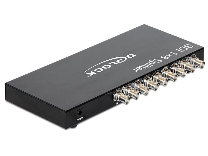 [93253] BNC splitter, 1 BNC (F) 3G-SDI sisse , 8 BNC (F) 3G-SDI välja