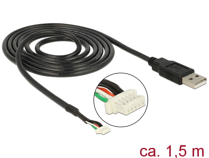 Üleminek USB 2.0 A (M) - 5 pin kaamera pistik V5, 1.5m