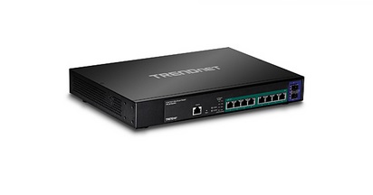Switch: 8 x 2.5 Gbps PoE+, 2 x Mini-GBIC SFP+, SNMP, Web Smart, räkitav