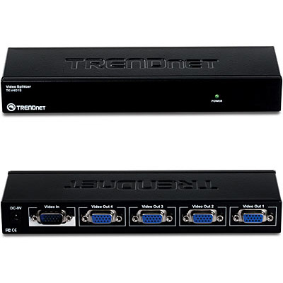 [TK-V401S] 4-port Stackable Video Splitter
