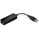 Võrgukaart: USB 2.0 - RJ45, 10/100Mbps