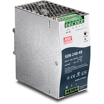 Tööstuslik toiteplokk DIN-liistule 120W 48V 2.5A, IP30, -25 kuni 70 °C