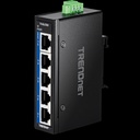 Tööstuslik Switch: 5 x 10/100/1000Mbps, mini, -40 to 75 ºC