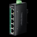 Tööstuslik PoE Switch: 4 x 10/100Mbps PoE+, 1 x 10/100Mbps, mini, 90W, -40 kuni 75 ºC