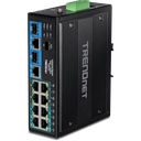 10-Port Industrial Gigabit PoE++ DIN-Rail Switch