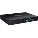 PoE++ Switch: 4 x 10/100/1000Mbps PoE++, 4 x 10/100/1000Mbps PoE+, 2x Mini-GBIC (SFP), räkitav