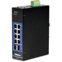 Tööstuslik Switch: 8 x 10/100/1000Mbps, 2 x SFP, Layer 2, IP30, -40 to 75 ºC