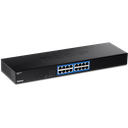 Switch: 16 x 10/100/1000Mbps, metallist, räkitav
