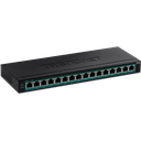 PoE Switch: 16 x 10/100/1000Mbps PoE+, 123W