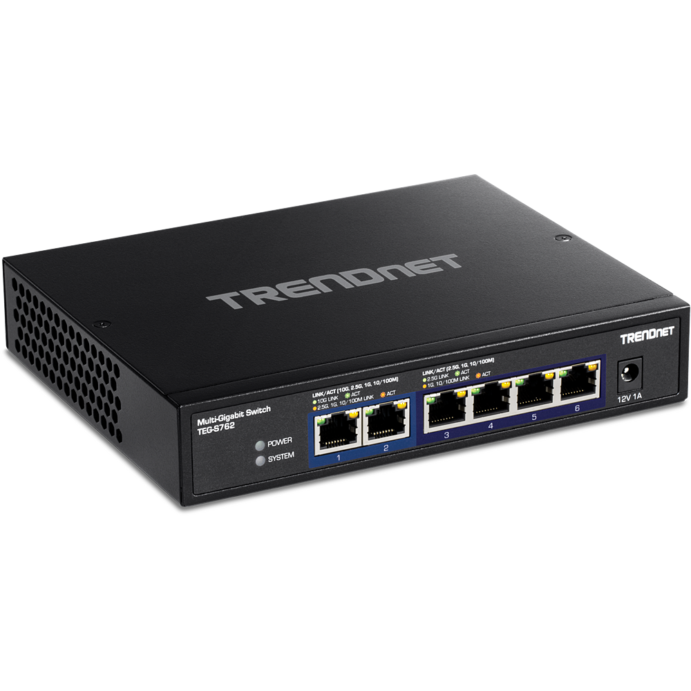 [TEG-S762] Switch: 4 x 2.5G, 2 x 10G, metallist