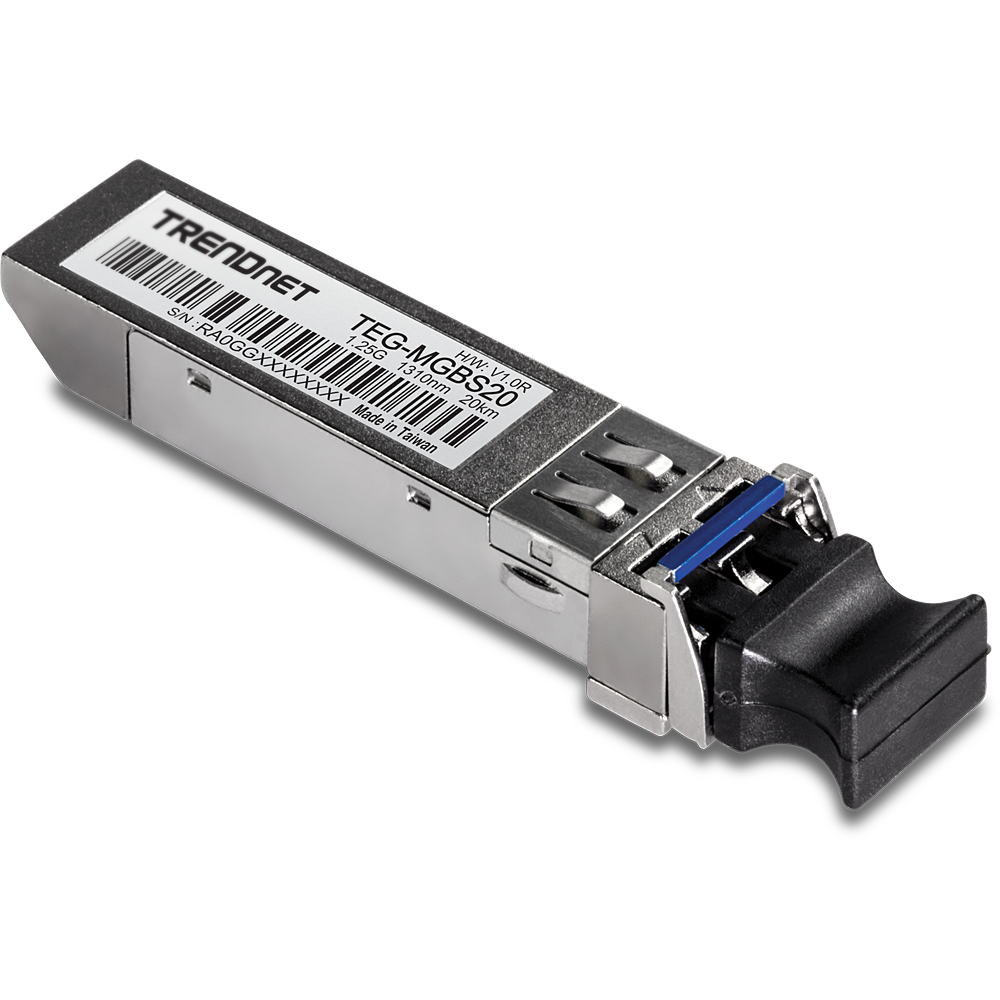 [TEG-MGBS20] Mini-GBIC (SFP) Single-Mode 1000Base-LX Moodul 1310nm / 20km (LC Duplex)