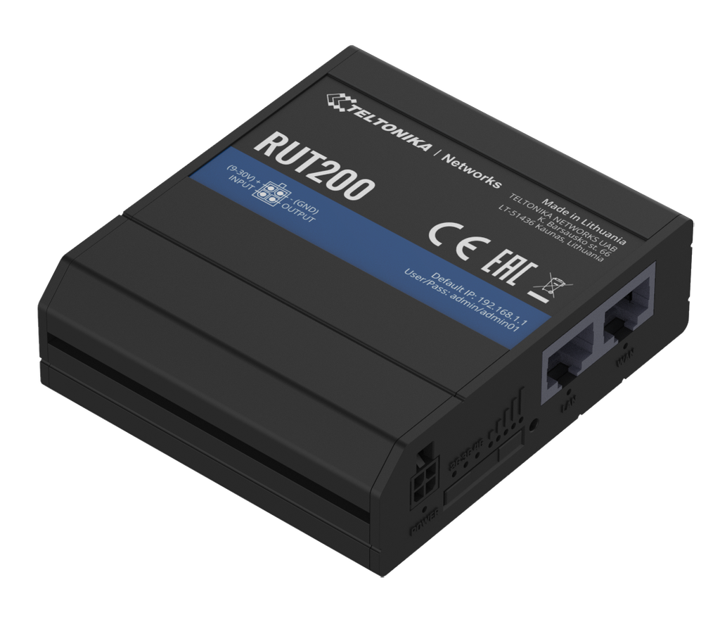 Tööstuslik LTE Wifi Ruuter: CAT4 2.4GHz, 2xLAN, 802.11b/g/n, -40°C-75°C, IP30
