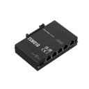 Industrial Ethernet switch with 4x 10/100BaseT(X) ports , -40 to 75°C, DIN-rail mountable, 9-30 VDC