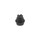 Thumbstick, Castle/Winged Hat/Conical, Square, 5V dc, Threded metal housing, IP67