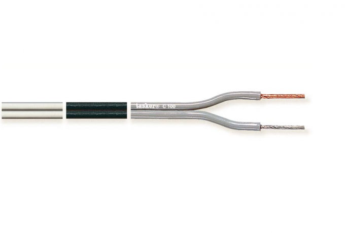 Kõlarikaabel 2x0.5mm², must PVC, OFC 100m/rull