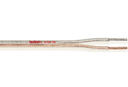 Loudspeaker cable 2x3.0mm², Transparent PVC, OFC 100m/roll
