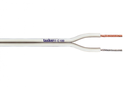 Loudspeaker cable 2x1.5mm², White PVC, OFC 100m/roll