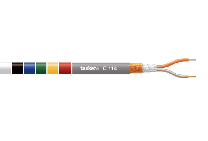 [C114BLK] FLEX LOW CAPACITY MICROPH. CABLE 2X0.25 BLACK