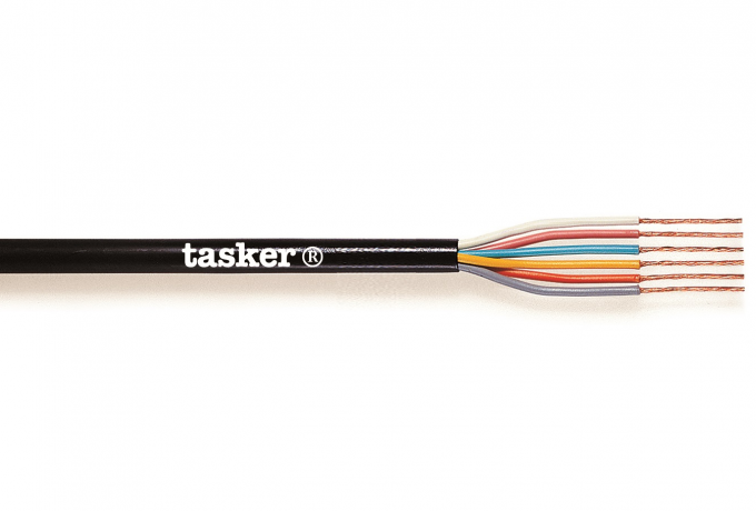 [C158] Flexible Sheathed Cable, 6x0,25, Black