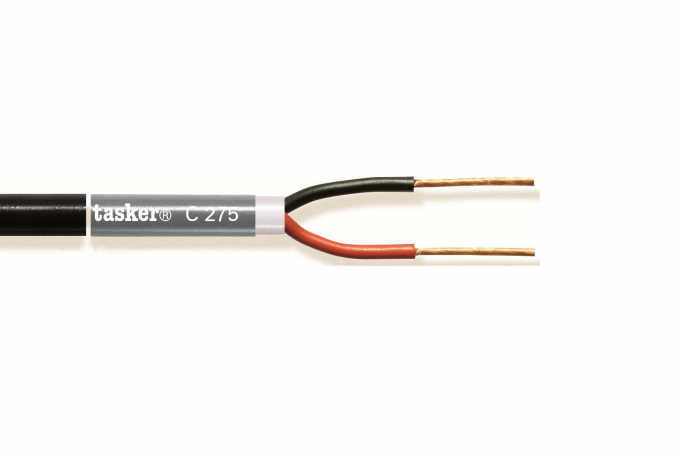 [C275] Kõlarikaabel 2x1.5mm², punane+must OFC 100m/rull