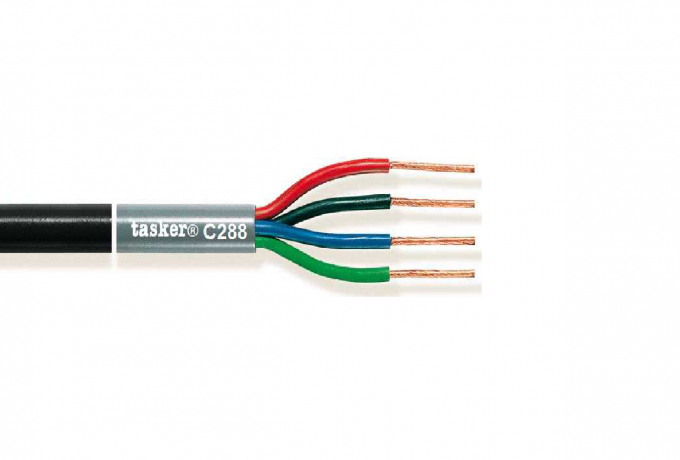 [C288 L.S.Z.H.] Loudspeaker Cable - LSZH 4x2,50 Black