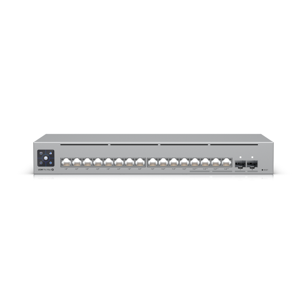 Switch: 4 x 2.5GbE PoE++, 12 x GbE PoE+, 2 x SFP+, Layer 3, räkitav, 180W