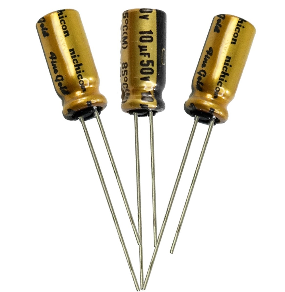 [647-UFG1HR22MDM] Elektrolüüt kondensaator 0.22uF 50V 85°C 5x11mm, Nichicon FG Audio seeria