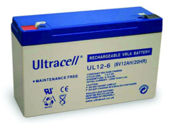 Pliiaku 6V 12Ah 151x50x94mm (UL12-6) Ultracell