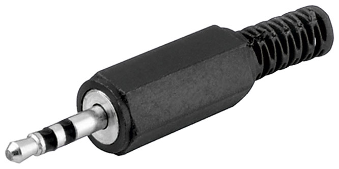 2.5mm pistik kaablile, plastik