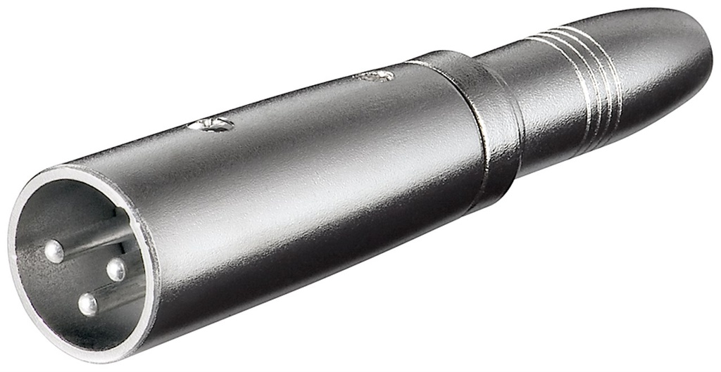 [27454] XLR 3 pistik - 6.35mm pesa (2-pin, mono)