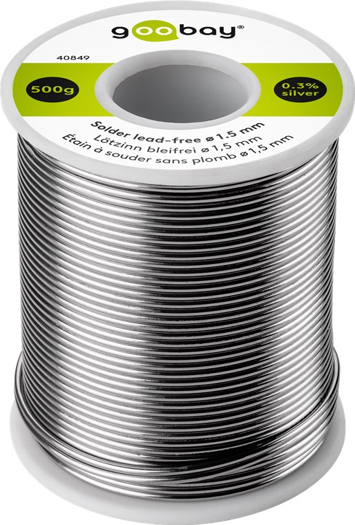 [40849] Pliivaba tina 1.5mm Sn99% Ag0.3% Cu0.7% Fm2.5%, 500g rull