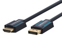 Displayport - HDMI kaabel 2.0m, 4K 3840x2160@60Hz, OFC, topeltvarjega (sign suund DP > HDMI), tumesinine
